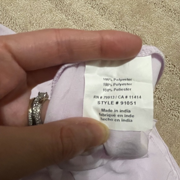 Handkerchief maternity dress in purple paisley size small - Picture 7 of 7